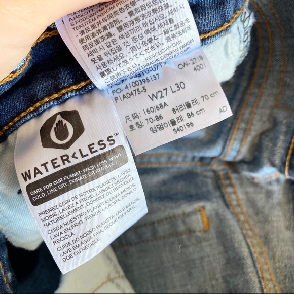 2/$30🍑 LEVI’S 510 Skinny Dark Blue Wash Jeans - Picture 8 of 9